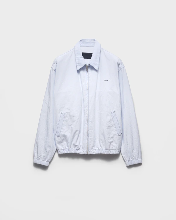 Giacca blouson in chambray