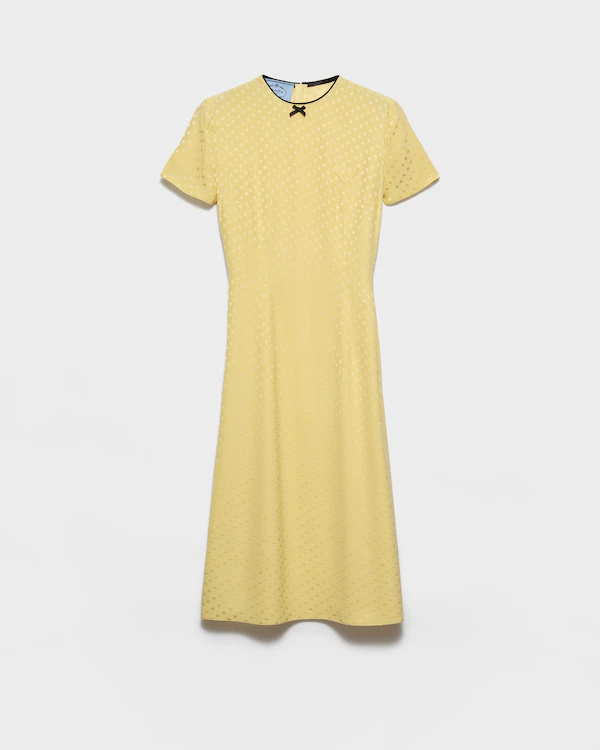 Vestito in taffetà a pois