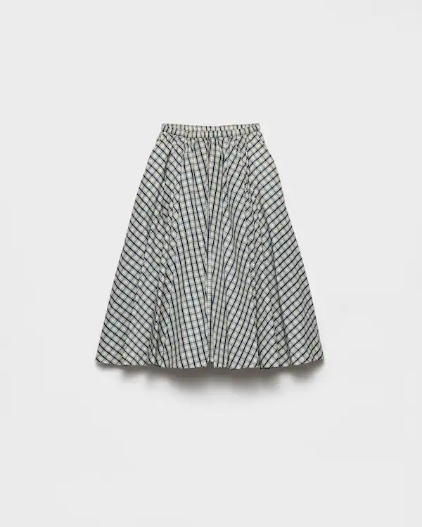 Gonna in chambray a quadretti Gonna in chambray a quadretti