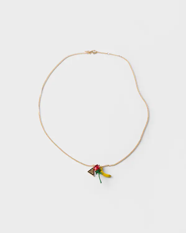 Collana in metallo smaltato
