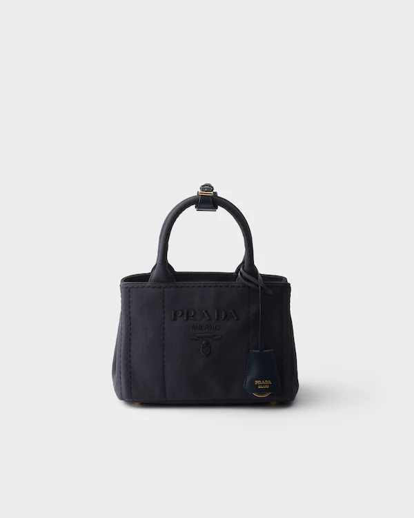 Borsa mini in tela di cotone Prada Jardinière