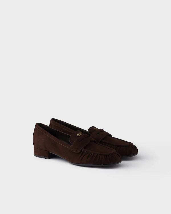 Loafers in pelle scamosciata
