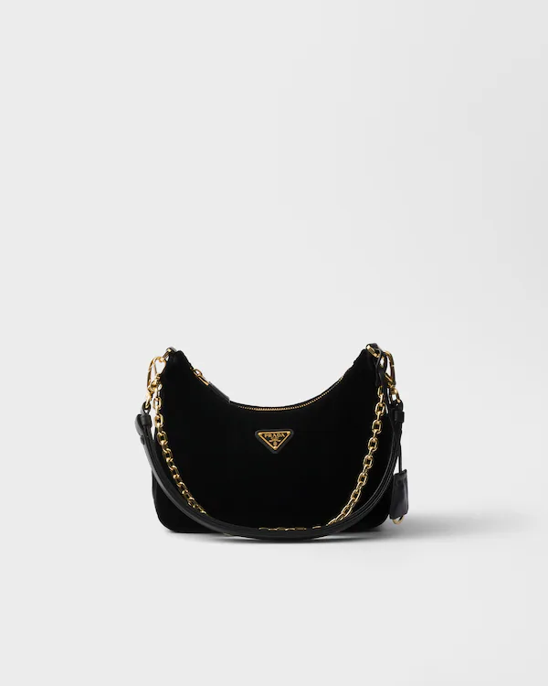 Borsa mini in velluto Prada Re-Edition