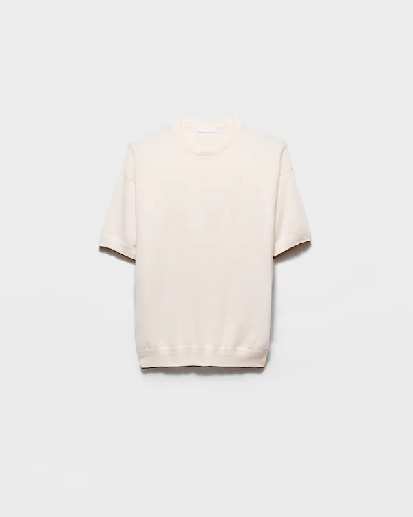 Pullover in cachemire con collo a giro