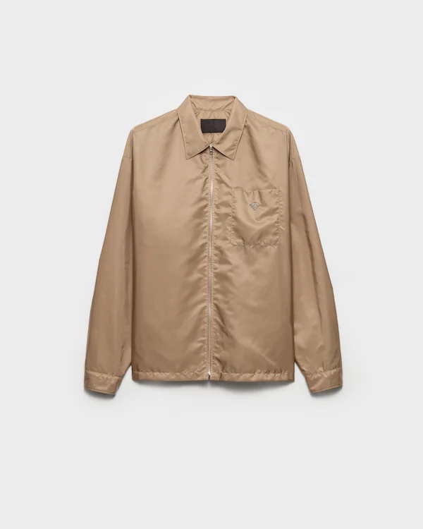 Camicia con cerniera in Re-Nylon