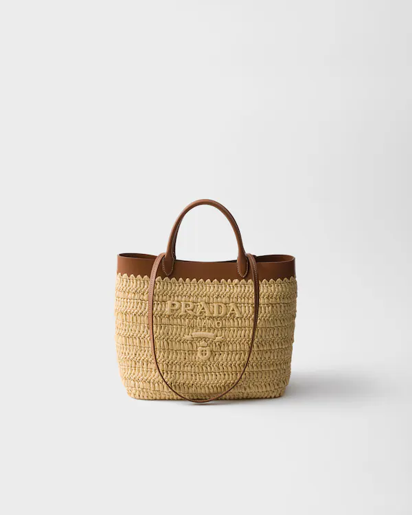 Borsa a tracolla in pizzo e pelle piccola