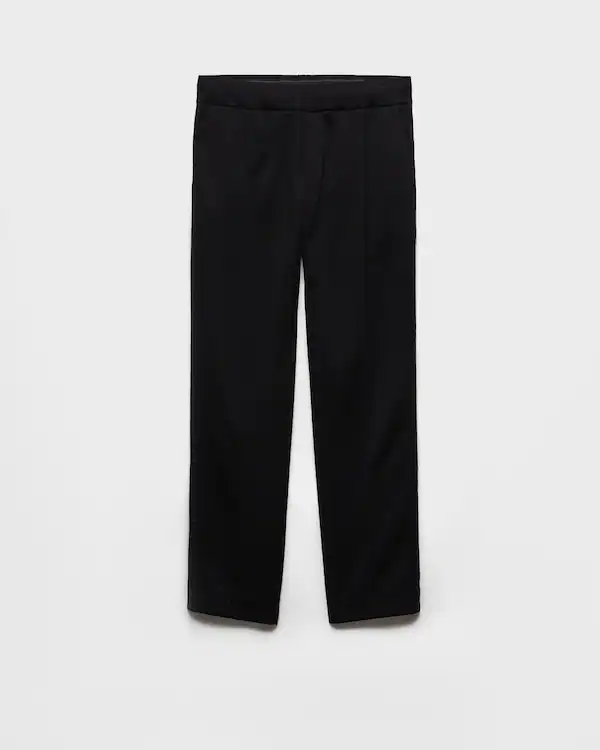 Pantaloni in felpa di cotone con dettagli in Re-Nylon