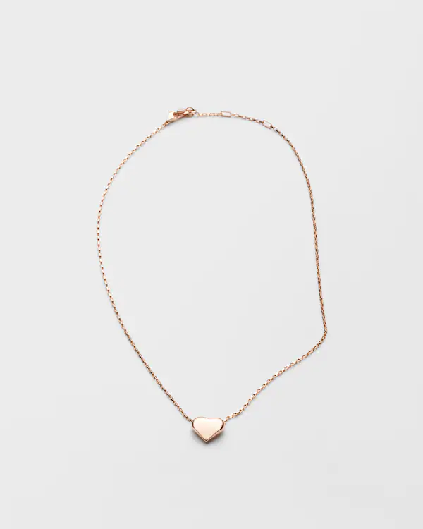 Collana a cuore nano Eternal Gold in oro rosa