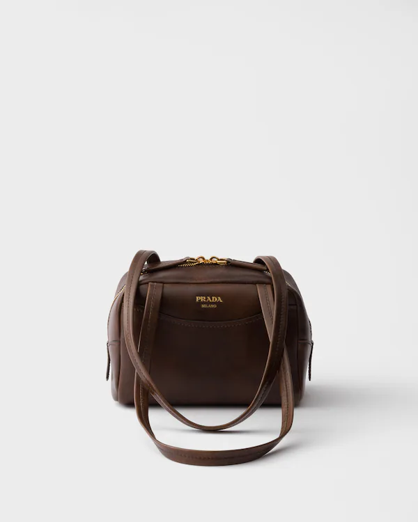 Prada Carry borsa a tracolla mini in pelle antigua